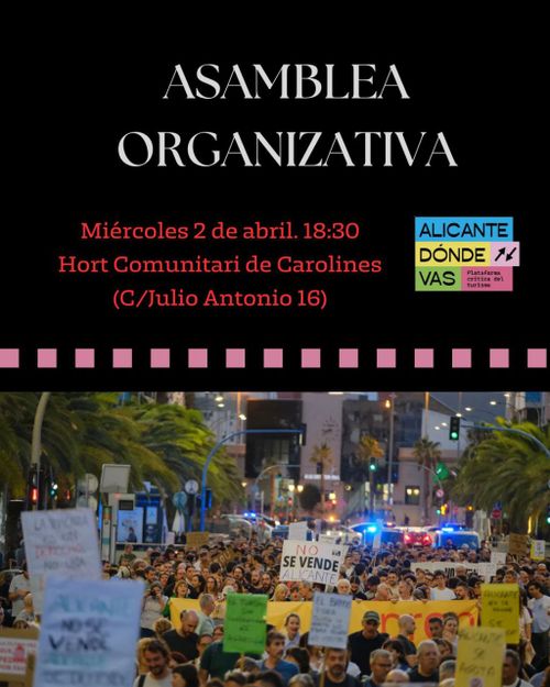 Asamblea organizativa de Alicante Dónde Vas