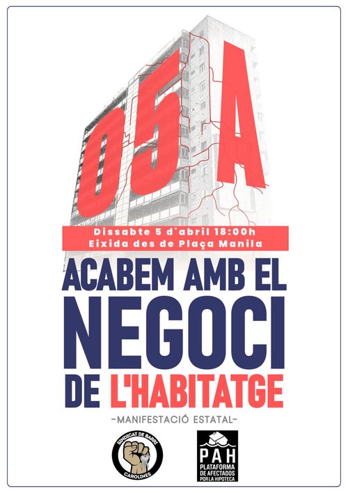 Manifestació estatal: Acabem amb el negoci de l'habitatge